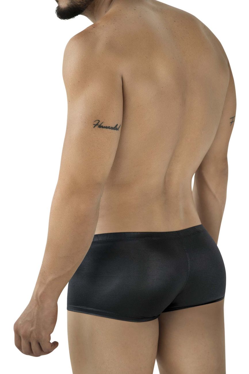 Black glossy-finish Pikante PIK 2116 Candy trunks with a sleek, form-fitting design briefs for stylish comfort