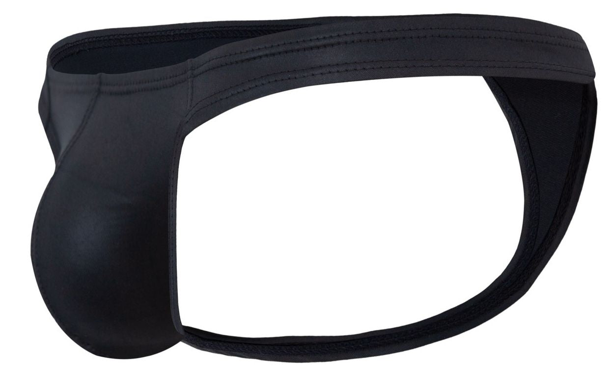 Black sleek form-fitting pikante PIK 2119 Candy thongs with smooth matte finish for men