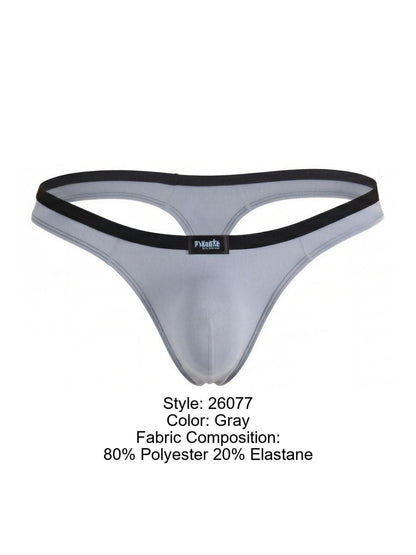 Pikante 26077 PIK 26077 Isis Herren String in elegantem Grau Grau