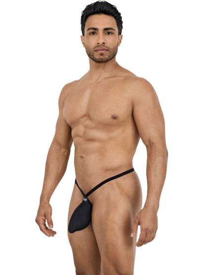 Pikante 26087 PIK 26087 String masculin minimaliste de couleur noir élégant Ensemble de couleur noire