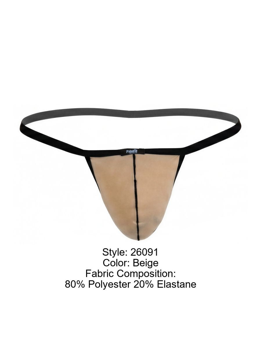 Pikante 26091 PIK 26091 Hathor C-Sock in Beige – Ultra-Minimalistische Herrenunterwäsche Farbe Beige