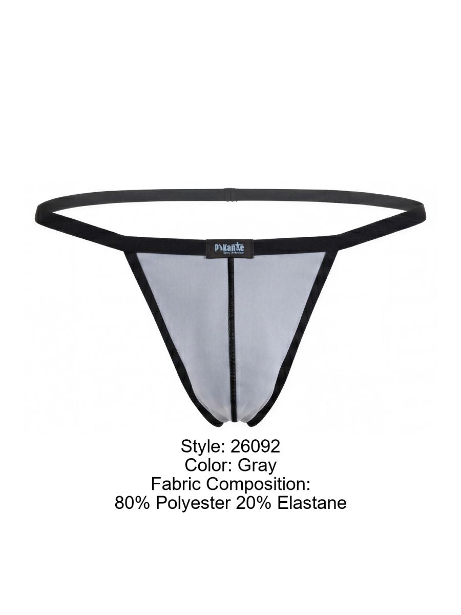 Pikante 26092 PIK 26092 Hathor C-Sock in Gray – Auffällige minimalistische Herrenunterwäsche Farbe Grau