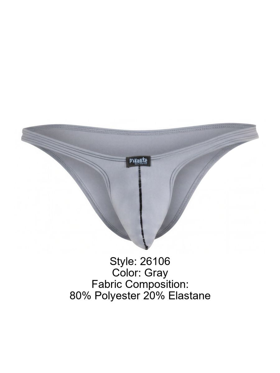 Pikante 26106 PIK 26106 Neftis Herren-Bikini in schlichtem Grau Grau