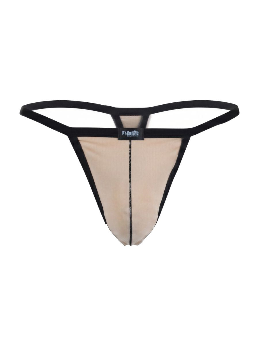 Pikante 26108 PIK 26108 Khonsu Tangas in Beige - Elegante und auffällige Herrenunterwäsche Farbe Beige