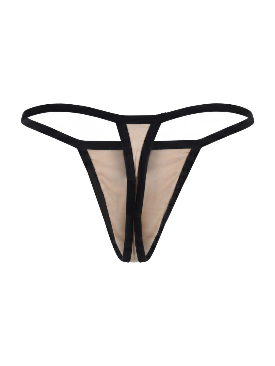Pikante 26108 PIK 26108 Khonsu Tangas in Beige - Elegante und auffällige Herrenunterwäsche Farbe Beige