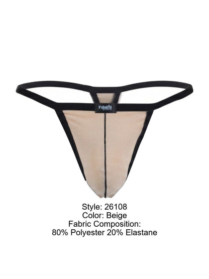 Pikante 26108 PIK 26108 Khonsu Tangas in Beige - Elegante und auffällige Herrenunterwäsche Farbe Beige