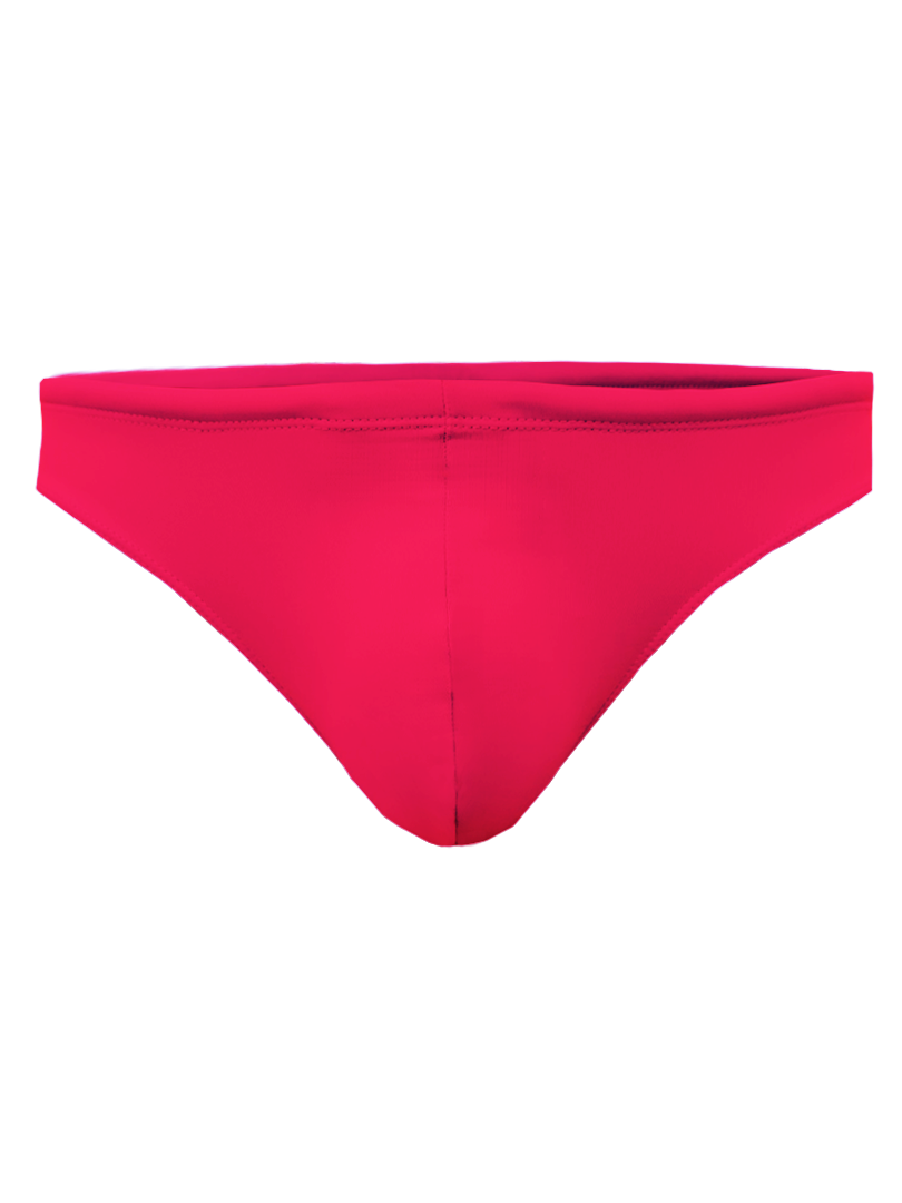 Bright pink pride swim bikini seamless swim trunks with smooth fabric finish