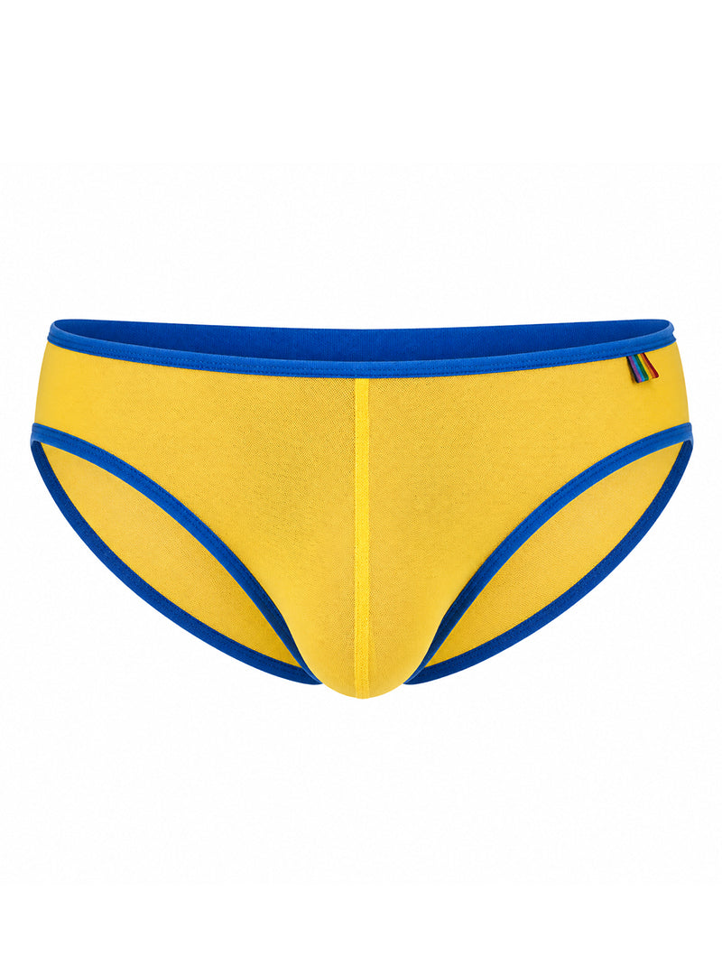 Pride USA Men's Mesh Gossamer Bikini Low-Rise Sheer Underwear