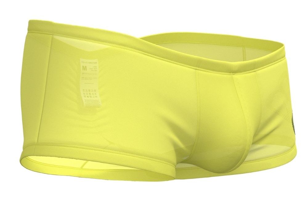 Bright yellow mens briefs private structure brut4390 bare hipster with smooth stretchy fabric and subtle seam detail