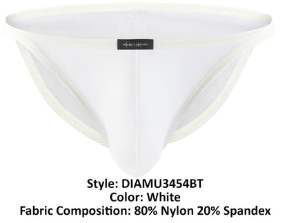 White men’s briefs private structure diamu3454bt desire intima low rise bikini with mesh panel made of nylon and spandex