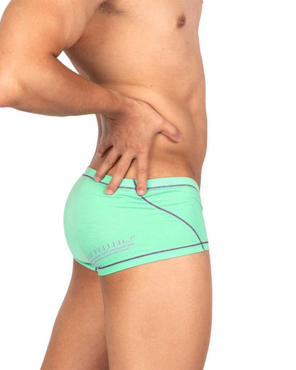 Private Structure EPUS4570 Prime Elysian hipster athletic briefs in mint green with black trim and subtle waistband logo