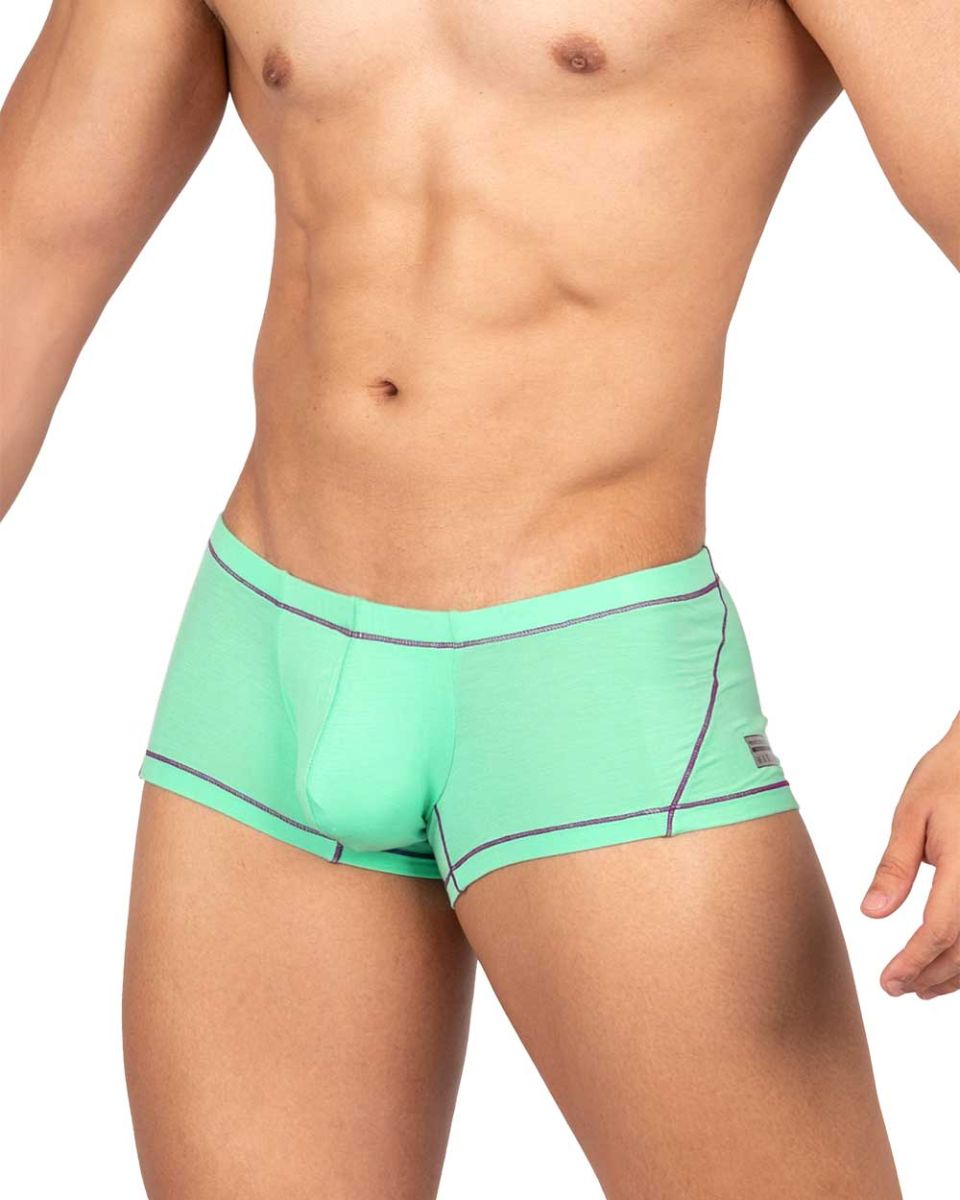 Mint green private structure epus4570 prime elysian hipster briefs with black trim and side brand tag