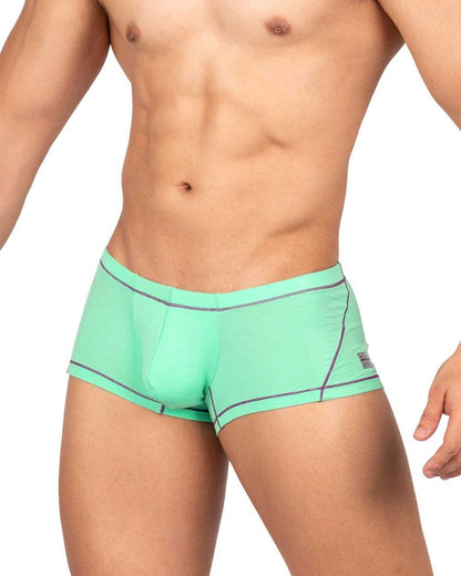 Mint green private structure epus4570 prime elysian hipster briefs with black trim and side brand tag