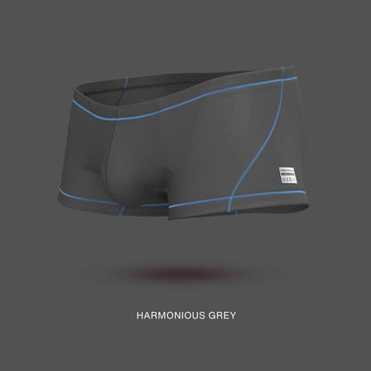 Harmonious grey private structure epus4570 prime elysian hipster briefs with light blue stitching and subtle brand label
