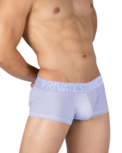 Light purple private structure moux4103 mo lite mid waist men’s briefs with matching logo waistband in lilac color