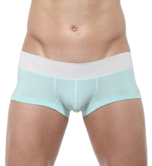 Light blue and white private structure nexus trunk boxer brief underwear with smooth form-fitting design size l