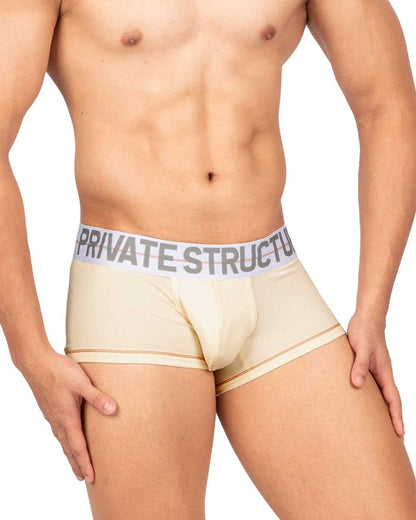 Boxer taille mi-haute Private Structure MOUX4103 Mo Lite, couleur crème