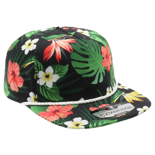 CA-RIO-CA Hawaii Floral Rope Hat in assorted colors