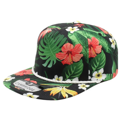 CA-RIO-CA Hawaii Floral Rope Hat in assorted colors