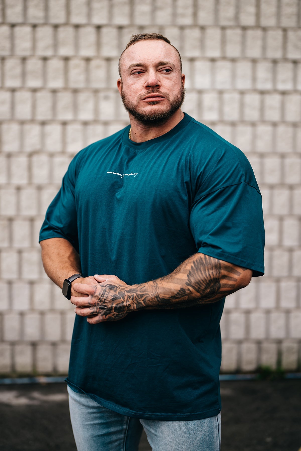 Jed North Men's Energy Oversized T-Shirt - Teal