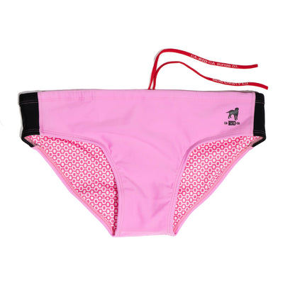 CA-RIO-CA Recorte Rosa - Sunga de bain unie pour homme - Mode de plage pour hommes