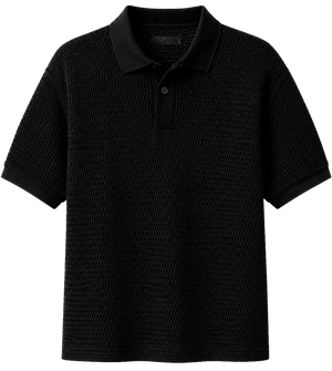 Ringspun Herren-Strickpolo kurzarm