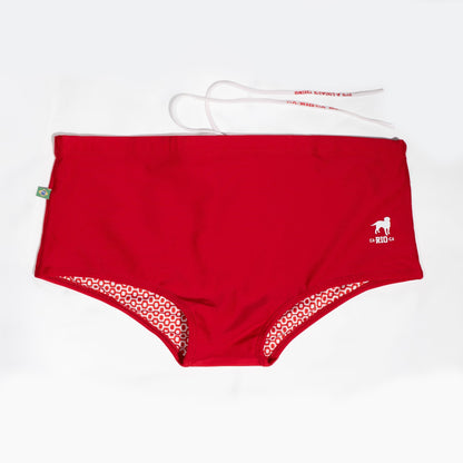 CA-RIO-CA Traditional Square Solids Cut Sunga - Male Bathing Suit