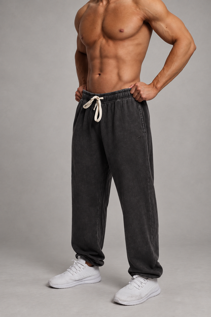 Jed North Men's Relaxed Balloon Joggers - Washed Charcoal