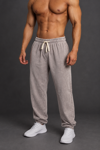 Jed North Men's Relaxed Balloon Joggers - Washed Gray