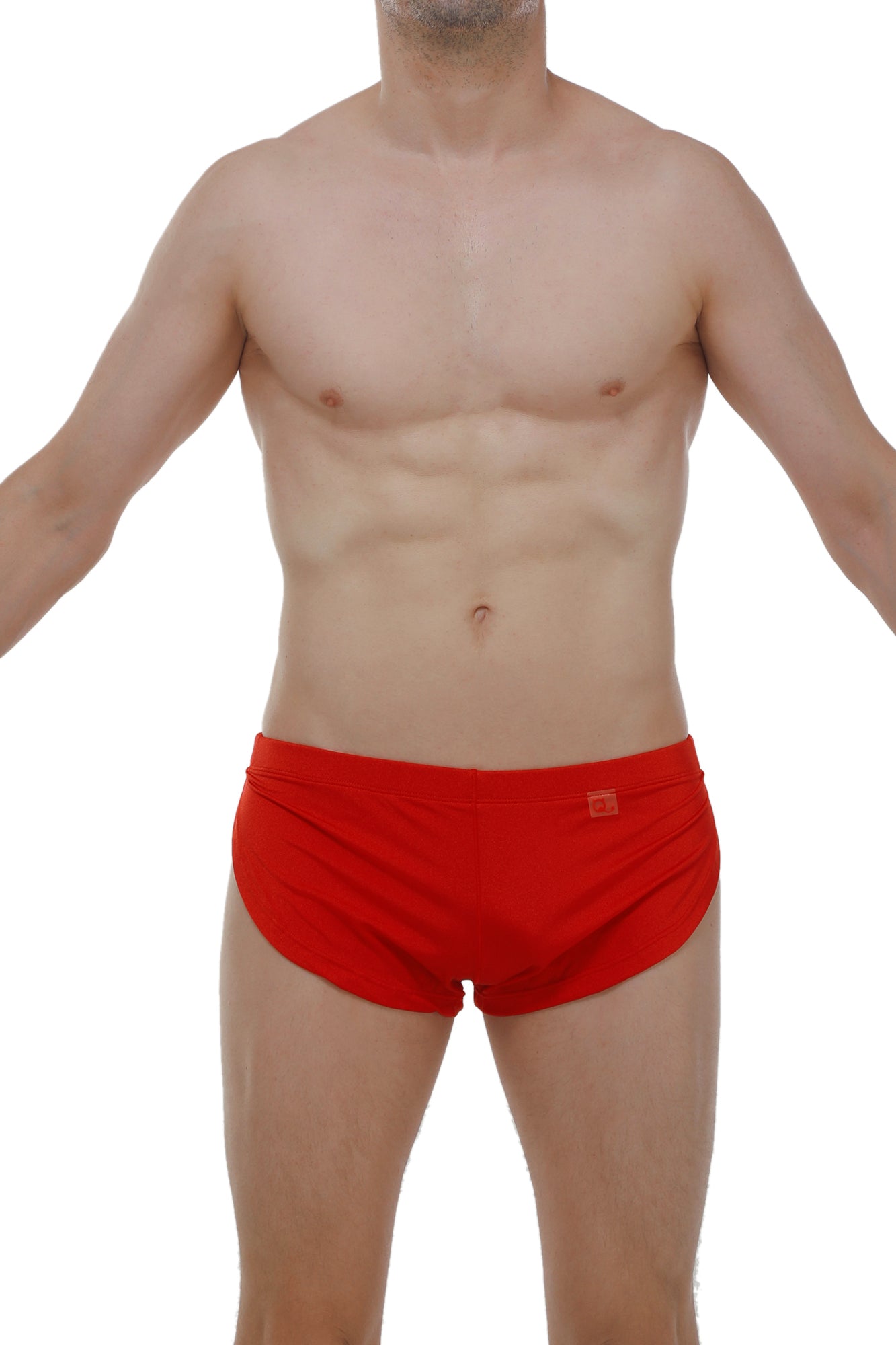 Running shorts joe red athletic briefs in red with snug fit and elastic waistband for comfortable workouts