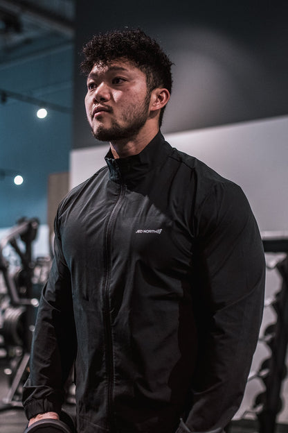 Jed North Men's Premium Athletic Training Jacket - Black