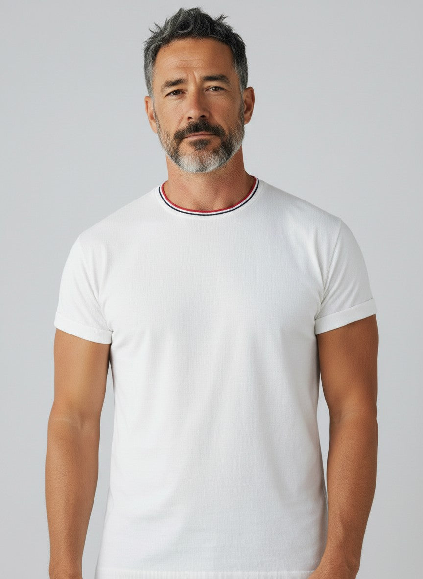 Smash Shirts Herren Smash Motiv-Oberteil - Off-White