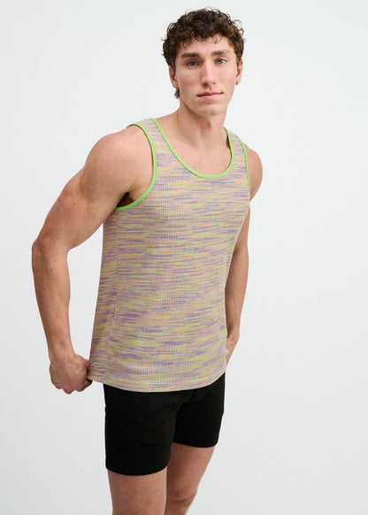 ST33LE Space Dye Textured Knit Tank - Grass