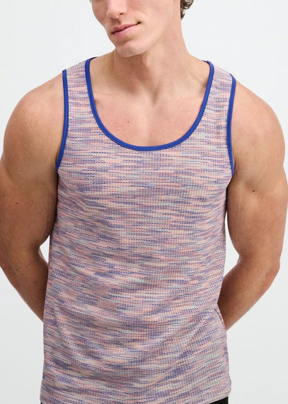 ST33LE Space Dye Textured Knit Tank - Purple