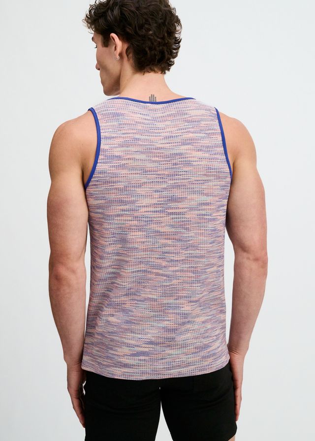 ST33LE Space Dye Textured Knit Tank - Purple