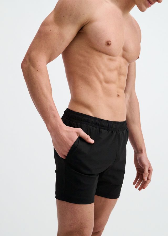 ST33LE Textured Mesh Stretch Performance Shorts - Black