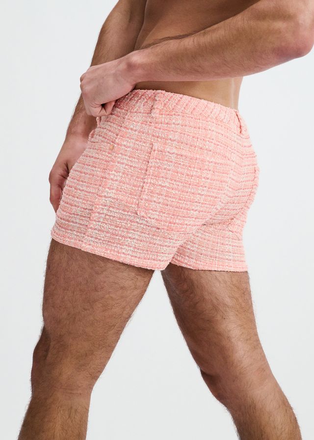 ST33LE 3" Stretch Knit Tweed Look Jacquard Short - Parfait