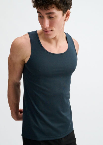 ST33LE Textured Stretch Mesh Performance Tank - Mariner