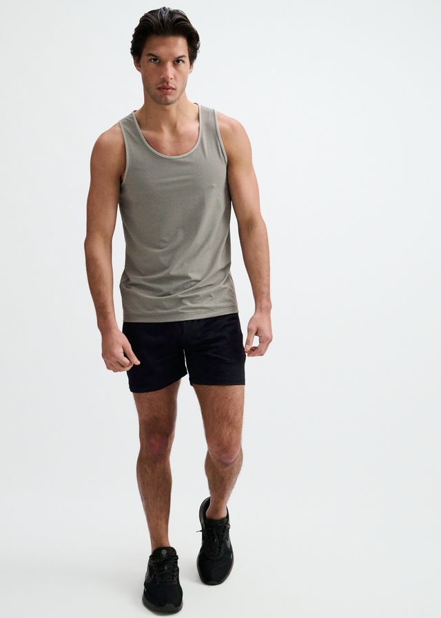 ST33LE Textured Stretch Mesh Performance Tank - Grey/Black