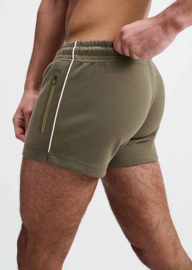 ST33LE 3.5" Stretch Short W/ Contrast Piping - Combat
