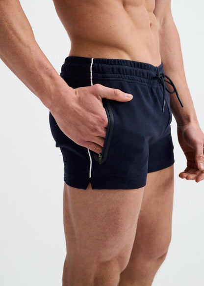 ST33LE 3.5" Stretch Short W/ Contrast Piping - Navy