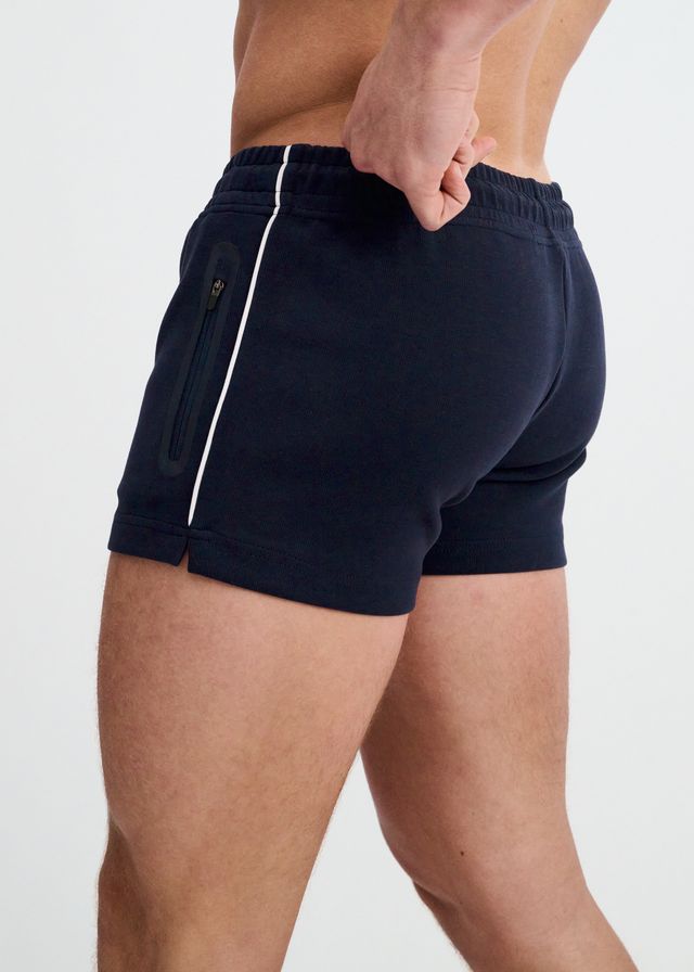 ST33LE 3.5" Stretch Short W/ Contrast Piping - Navy