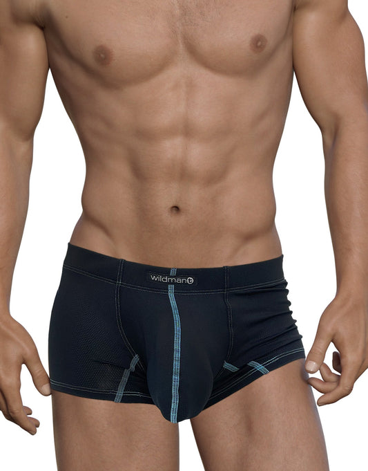 Blue Stitch Big Boy pouch boxer briefs with a textured fabric and contrasting light blue stitching.