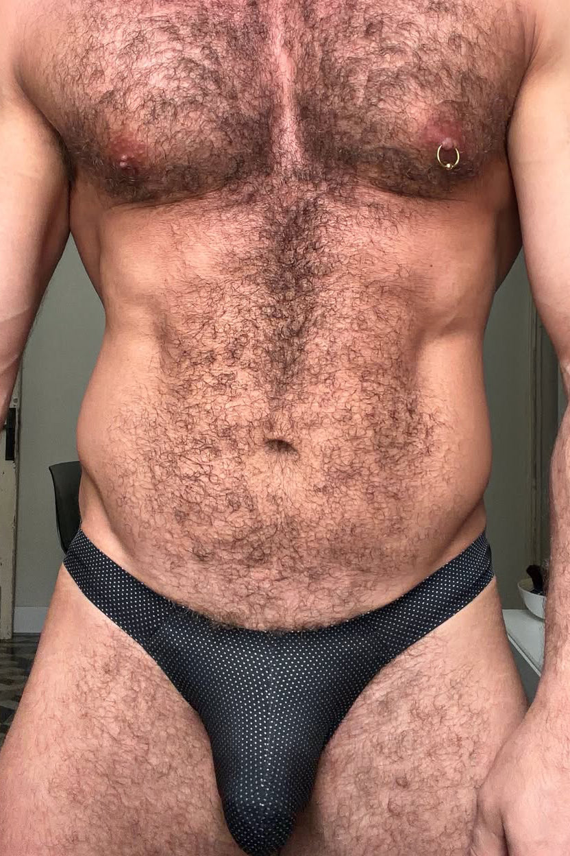JJ Malibu Men's Shimmer Knit Seamless Briefs - Black