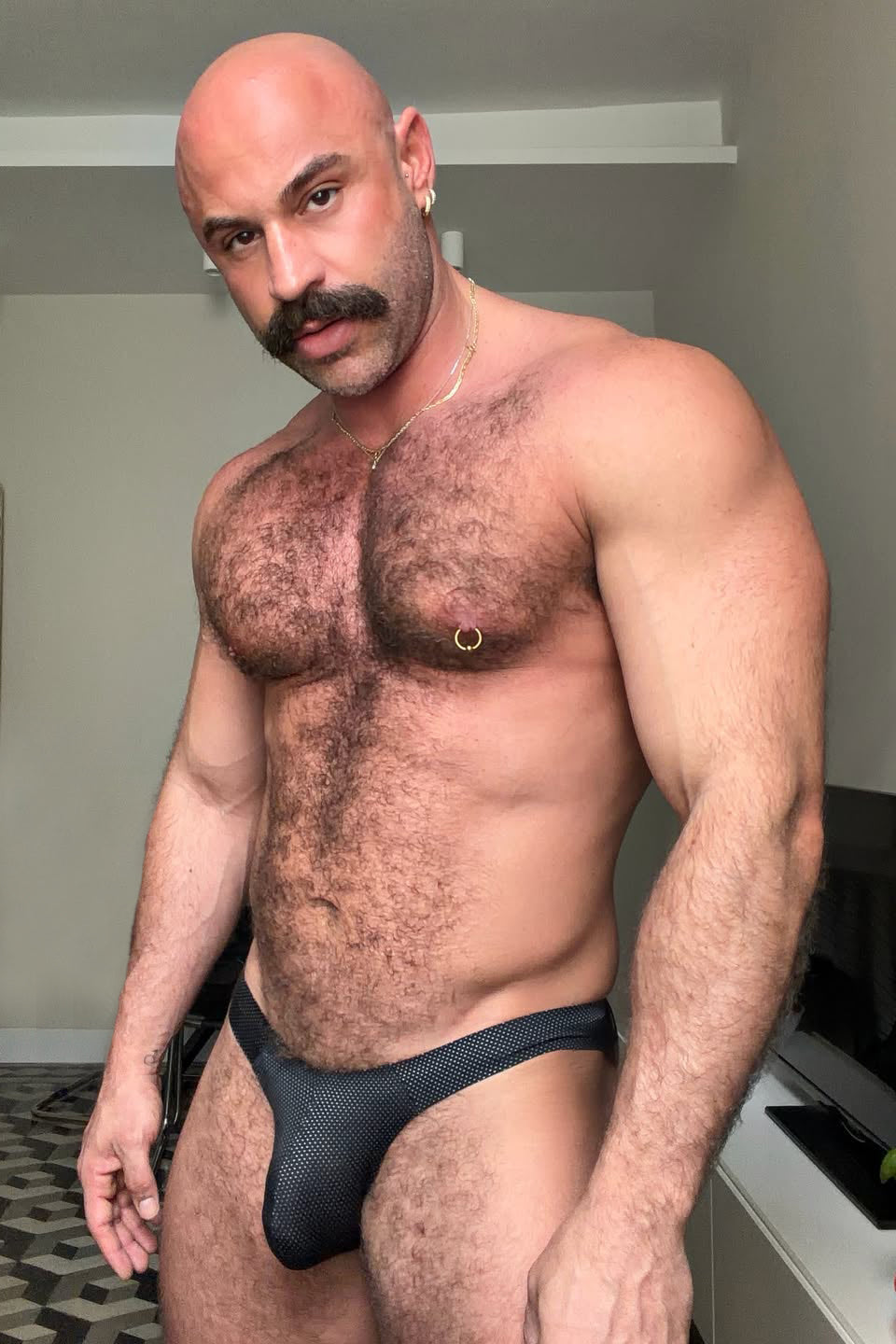 JJ Malibu Men's Shimmer Knit Seamless Briefs - Black
