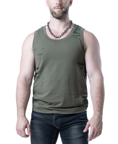Nasty Pig Herren-Tanktop Shred - Olivgrün