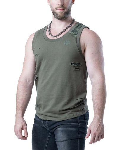 Nasty Pig Herren-Tanktop Shred - Olivgrün