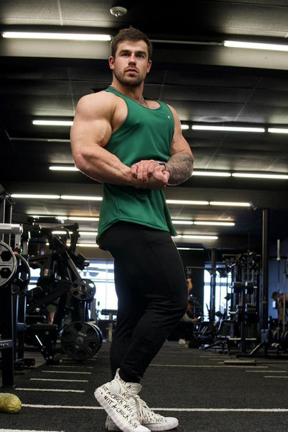 Jed North Men's Fast-Dry Bodybuilding Workout Stringer - Emerald