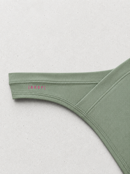 JJ Malibu Men's Soft Modal Criss-Cross Briefs - Charcoal Olive