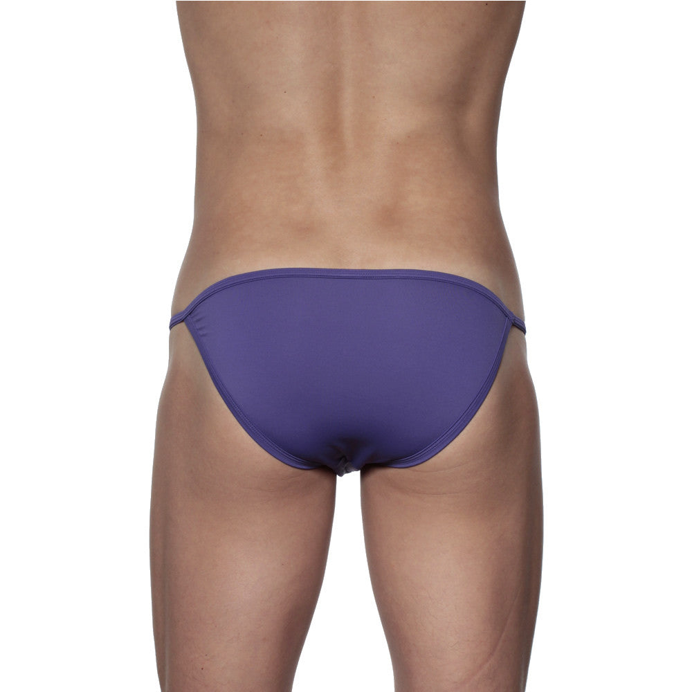 Purple seamless swim trunks with minimalist design from groovin underwear string bikini indigo purple st0103 collection